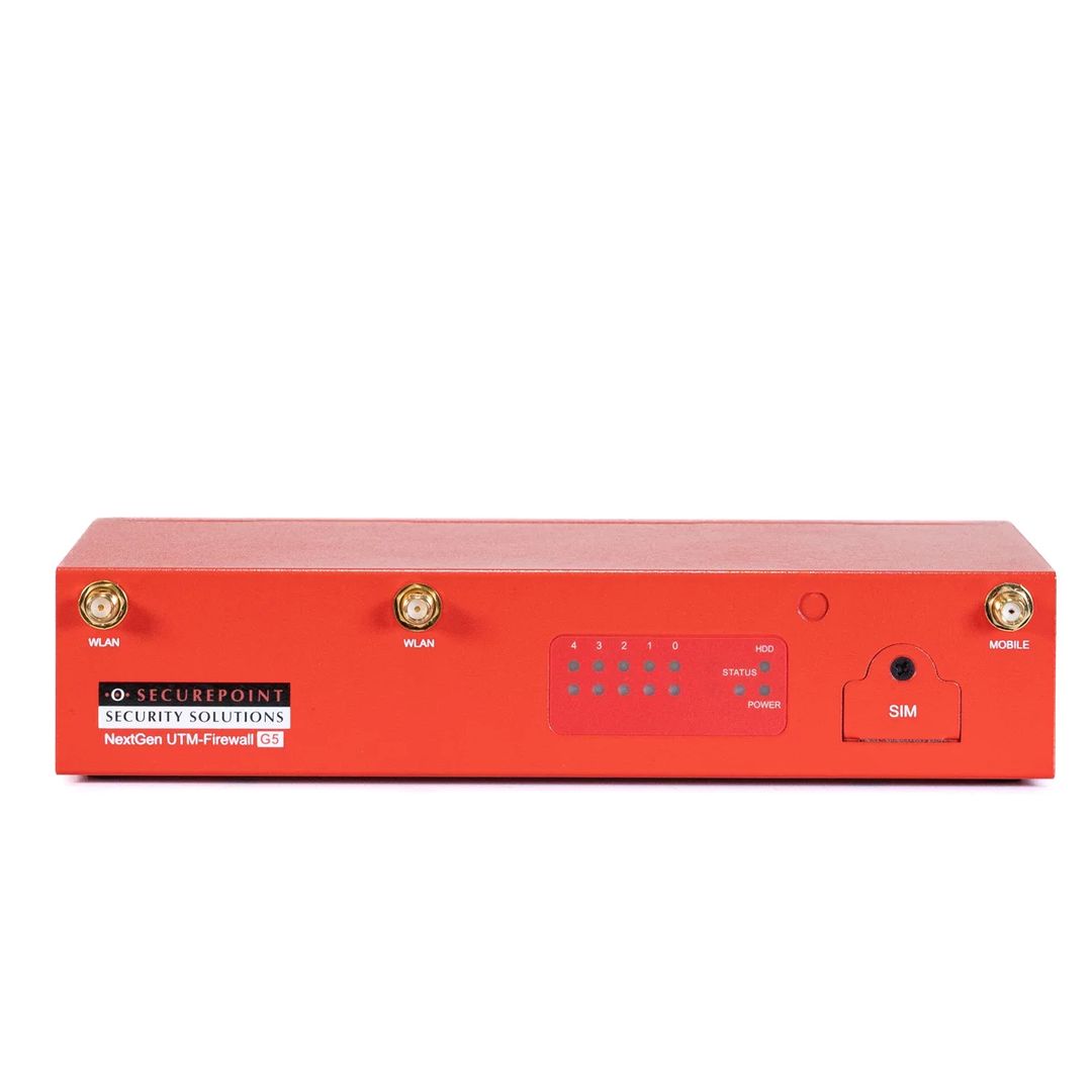 Securepoint RC200 G5 Firewall – Frontansicht UTM-Firewall für 50 Benutzer