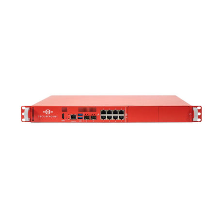 Securepoint RC1000R G6 UTM-Firewall – Frontansicht, 19-Zoll-Rackmount, 1000 Benutzer
