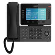 Snom D865 IP-Tischtelefon in Gunmetal-Optik – Frontansicht mit 5-Zoll-Farbdisplay und programmierbaren Funktionstasten